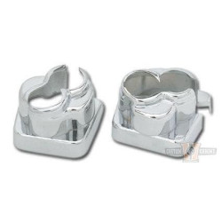 PartzBiz HD CCI-020028 - Custom Chrome Evolution Tappet Lifter Block Covers for Harley Big Twin 84-98 020028