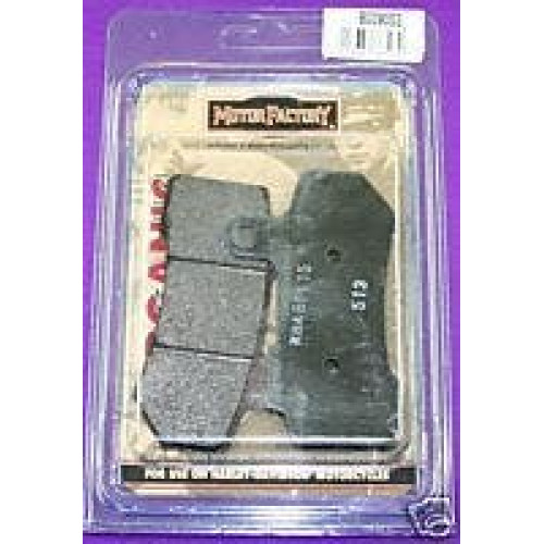 PartzBiz HD: 4420177-Custom Chrome Ferodo Organic Brake Pads for Harley V-Rod & 08-Up Touring | 