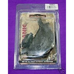PartzBiz HD 8009004 - Custom Chrome Ferodo Organic Rear Brake Pads for 87-99 Harley Softail FXR Dyna and Sportster | 
