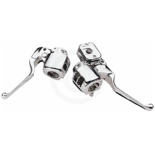PartzBiz HD: 4420144-CUSTOM CHROME HAND CONTROL KIT | HARLEY | 627704 | EASTERN PERFORMANCE CYCLES