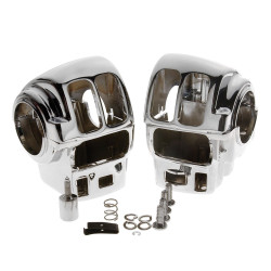 PartzBiz HD 652017 - Custom Chrome Handlebar Switch Housings Harley Touring Models 96-06 Radio Cruise | 652017 PartzBiz HD 652017 - Custom Chrome Handlebar Switch Housings Harley Touring Models 96-06 Radio Cruise | 652017