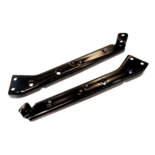PartzBiz HD: 4420150-Heavy Duty Saddlebag Support Black Brackets Harley FLH FLT 85-08 Repl 90718-79C 90720-79C | 651016