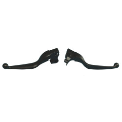 PartzBiz HD 648035 - Custom Chrome Smooth Black Hand Levers for Harley Sportster 14-15 648035 PartzBiz HD 648035 - Custom Chrome Smooth Black Hand Levers for Harley Sportster 14-15 648035