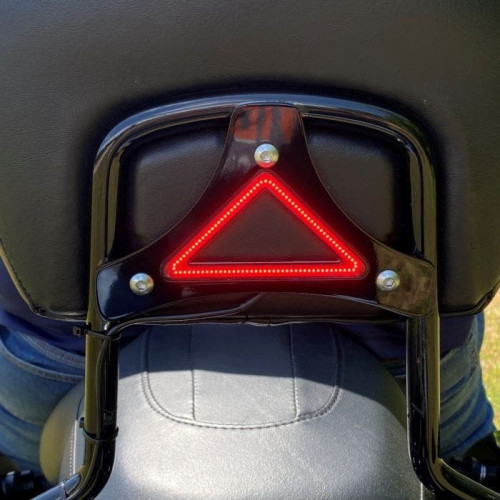 PartzBiz HD: -Custom Dynamics Dual Intensity Run/Brake LED Backrest Black Harley FLH/T 14-20