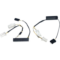 PartzBiz HD MPR-MICROAW-3AMP - อะแดปเตอร์สายไฟ Dynamics Micro Bullet สีเหลืองอำพัน / สีขาวแบบกำหนดเอง Plug n Play Dyna 12-17 Harley