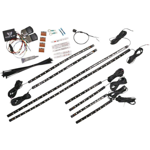 PartzBiz HD: -Custom Dynamics MWZ-OR-SNOW-02 LED Accent Light Kit Snowmobile Full SLED Lights | MWZ-OR-SNOW-02