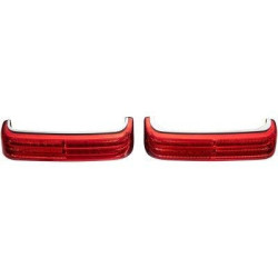 PartzBiz HD PB-SBSEQ-BCM4-CR - Custom Dynamics ProBeam Red LED Sequential Low-Profile BAGZ Lights Harley 14-Up turn signals touring bagger dresser LED