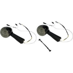 PartzBiz HD PB-SCOUT-RR-BS - Custom Dynamics ProBEAM Rear Red Ring Bullet Turn Signal LEDs Black Scout 15-20 2020-1912 20201912 PB-SCOUT-RR-BS Harley light replacement upgrade touring softail