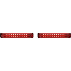 PartzBiz HD PB-SBSEQ-BCM4-BR - Custom Dynamics ProBeam Red LED Sequential Low-Profile BAGZ Lights Harley 14-Up turn signals touring bagger dresser LED