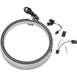 PartzBiz HD PB-7TR-SEQ-1C - Custom Dynamics ProBeam Sequential Turn Signal Black Ring Trim Harley FL 14-20 PB-7TR-SEQ-1c electra road street glide king best for buy davidson flh flt amber light indicator built in plug n play 2001-2307 2001-2308 2001-2309 2001-2310 2001-2311 2001-231