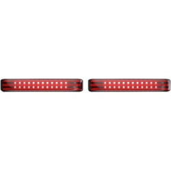 PartzBiz HD PB-SBSEQ-BCM4-CS - Custom Dynamics ProBeam Smoke LED Sequential Low-Profile BAGZ Light Harley 14-Up turn signals touring bagger dresser LED