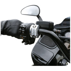 PartzBiz HD DS06150324 - Custom Dynamics Raw Machined Brake Clutch Perch Clamps Harley ARP