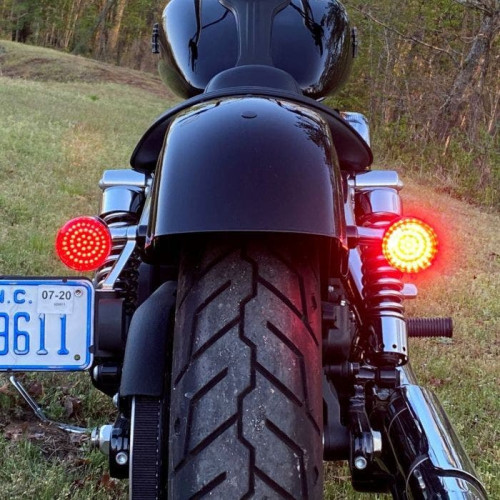 PartzBiz HD: -Custom Dynamics Red Dual Function Led Turn Signal Insert Harley FLHX FLTRX | GEN-200-R-1157