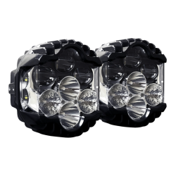 PartzBiz HD SD-RG-WW - Custom Dynamics SD-RG-WW Shark Demon LED Headlights Harley Road Glide FLTR 15-23