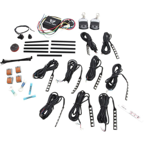 PartzBiz HD: -Custom Dynamics TMWK3BM6 Full Motorcycle LED Accent Light Kit w/ Bluetooth | TMWK3BM6 PartzBiz HD: -Custom Dynamics TMWK3BM6 Full Motorcycle LED Accent Light Kit w/ Bluetooth | TMWK3BM6