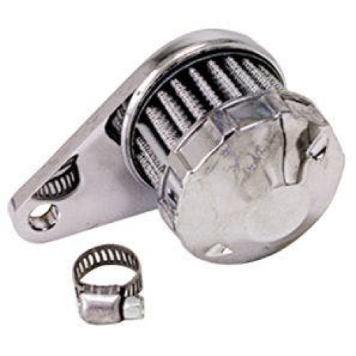 PartzBiz HD: 4419279-Custom Engine Chrome Crankcase Breather Filter Assembly for Harley Fits 3/8" ID Hose PartzBiz HD: 4419279-Custom Engine Chrome Crankcase Breather Filter Assembly for Harley Fits 3/8" ID Hose