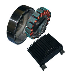 PartzBiz HD DS21120858 - Cycle Electric 3-Phase 50A Charging Kit For Harley-Davidson Dyna Glide 2012-2013 | CE-87T
