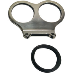PartzBiz HD DS22100539 - ผลิตภัณฑ์ประสิทธิภาพของวงจร CPP/9080MD Dual Gauge Handlebar Bracket Mount Harley ใหม่ที่ดีที่สุดรถจักรยานยนต์ chopper bobber speedometer tachometer