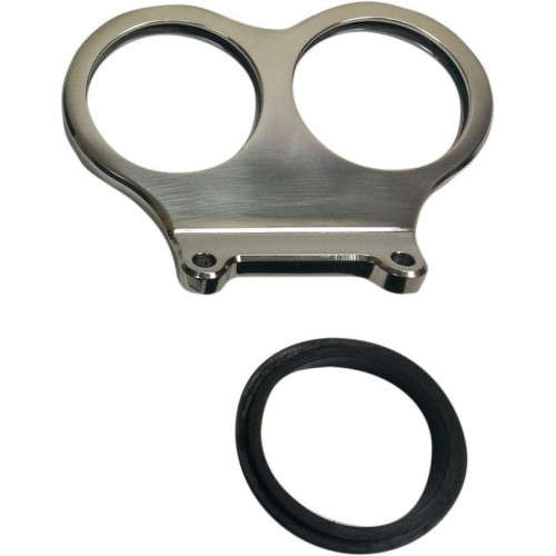 PartzBiz HD: 4419161-ผลิตภัณฑ์ประสิทธิภาพของวงจร CPP/9080MD Dual Gauge Handlebar Bracket Mount Harley ใหม่ที่ดีที่สุดรถจักรยานยนต์ chopper bobber speedometer tachometer