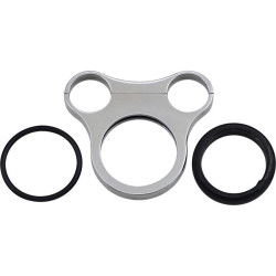 PartzBiz HD DS22100542 - ผลิตภัณฑ์ประสิทธิภาพของวงจร CPP/9085M Single Gauge 1.5 ”T-Bar Bracket Mount Harley ใหม่ที่ดีที่สุดรถจักรยานยนต์ที่กำหนดเอง chopper bobber speedometer tachometer