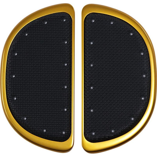 PartzBiz HD: 4419144-แผ่นพื้นผู้โดยสาร Cycle Smiths 106-G Gold Harley Touring Softail 1986-Up