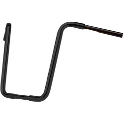 PartzBiz HD DS06014742 - Cycle Smiths 16" 1-1/4" Black Ape Hanger Motorcycle Handlebars Harley Custom chopper bike bars 113-16-BP 0601-4742 06014742
