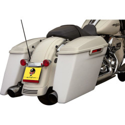 PartzBiz HD DS35011005 - Cycle Visions 4 ” กระเป๋าข้างขวาแบบขยายสำหรับ Harley 14-15 Touring -W/ Cutout - CV7281