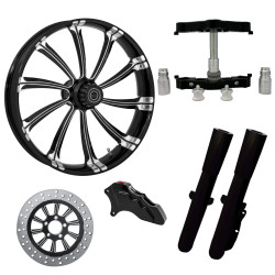 PartzBiz HD CYPHER-SNGL-ECL-KIT-23PCKG - Cypher Eclipse 23" Wheel Tire Single Side w/ Raked Triple Trees Lowers & Sliders | CYPHER-SNGL-ECL-KIT-23PCKG