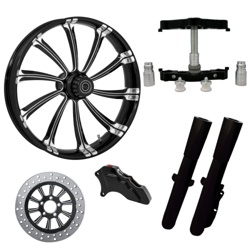 PartzBiz HD: 4419084-Cypher Eclipse 23" Wheel Tire Single Side w/ Raked Triple Trees Lowers & Sliders | CYPHER-SNGL-ECL-KIT-23PCKG
