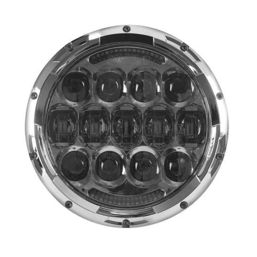 PartzBiz HD: 4419087-Cyron ABIG7-A6KC Chrome Urban7 LED Integrated 7 ” ไฟหน้า Harley & รุ่นเมตริก 481204 Touring Bagger Dresser jeep
