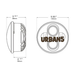 PartzBiz HD TR481206 - Cyron Motor ABIG5-A6K Urban 5.75” ไฟหน้าแบบ LED 227-0004 ABIG5-A6K 481206 Harley Davidson Dyna; ซอฟท์เทล; สปอร์ตสเตอร์; ทัวร์ไกลด์ PartzBiz HD TR481206 - Cyron Motor ABIG5-A6K Urban 5.75” ไฟหน้าแบบ LED 227-0004 ABIG5-A6K 481206 Harley Davidson Dyna; ซอฟท์เทล; สปอร์ตสเตอร์; ทัวร์ไกลด์