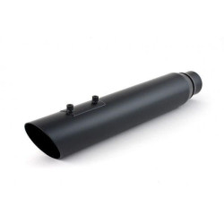 PartzBiz HD DD549N-31BG - D&D 549N-31BG Black Back Cut Fat Cat Boarzilla Ghost Pipe Harley FLH 09-16