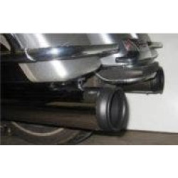 PartzBiz HD DD604-11PECapFM - D&D Black Powder 4" Interchangeable Muffler End Cap Fish Mouth Sold Each w/ Bolts 604-11PECapFM Harley M8 Milwaukee Eight Touring Cruiser Chopper best for FLH FLT FLHX electra road street glide king tri