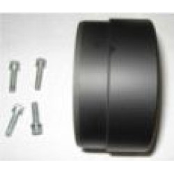 PartzBiz HD DD604-11PECapS - D&D Black Powder 4" Interchangeable Muffler End Cap sTRAIGHT CUT Sold Each w/ Bolts 604-11PECapS Harley M8 Milwaukee Eight Touring Cruiser Chopper best for FLH FLT FLHX electra road street glide king tri