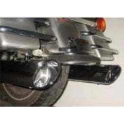 PartzBiz HD DD604-12ECap30 - D&D Chrome 4" Interchangeable Muffler End Cap 30 Degree Sold Each w/ Bolts 604-11ECap30 Harley M8 Milwaukee Eight Touring Cruiser Chopper best for FLH FLT FLHX electra road street glide king tri