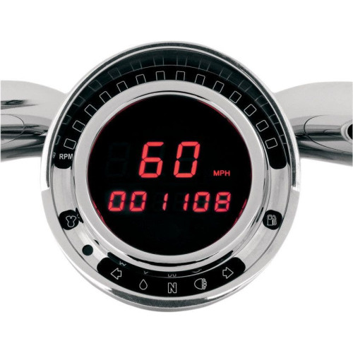PartzBiz HD: 4419040-Dakota Digital BD-140-R ไฟ LED สีแดง Direct Plug In Speedometer Big Dog Motorcycles | BD-140-R