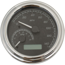 PartzBiz HD DS22120505 - Dakota Digital Black/Gray & Chrome MVX FatBob Analog Digital 4 1/2 Gauge Harley | MVX-2004-KG-C PartzBiz HD DS22120505 - Dakota Digital Black/Gray & Chrome MVX FatBob Analog Digital 4 1/2 Gauge Harley | MVX-2004-KG-C