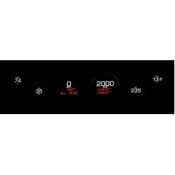 PartzBiz HD DS22120746 - Dakota Digital Black MLX-8604-K Plug-In 6 LED เกจคลัสเตอร์ Harley FLH/T 04-13 PartzBiz HD DS22120746 - Dakota Digital Black MLX-8604-K Plug-In 6 LED เกจคลัสเตอร์ Harley FLH/T 04-13