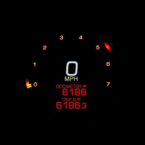 PartzBiz HD: 4419002-Dakota Digital MLX-2004-K สีดำ LED MLX Series FatBob เกจ SPEEDO Tach 04-11