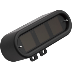 PartzBiz HD DS22100595 - Dakota Digital MLX-9000 Series เกจวัดความเร็ว วงรีสีดำ Universal MLX-9400-K