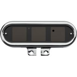 PartzBiz HD DS22100598 - Dakota Digital MLX-9000 Series เกจวัดความเร็ว Chrome Oval Harley Databus 04-13