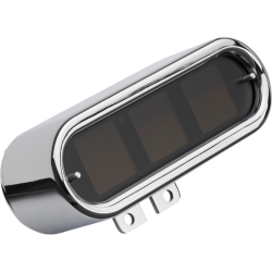 PartzBiz HD DS22100594 - Dakota Digital MLX-9000 Series เกจวัดความเร็ว Chrome Oval Universal MLX-9400