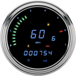 PartzBiz HD TR211048 - Dakota Digital MCL-2004 Blue LED 2000 Series FatBob เกจ Speedo Tach 04-10 | MCL-2004