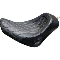 PartzBiz HD WP830-0131 - Danny Grey 21-201DIA Weekday Solo IST Diamond Stitch Seat 18-19 Milwaukee-8 Harley Softail