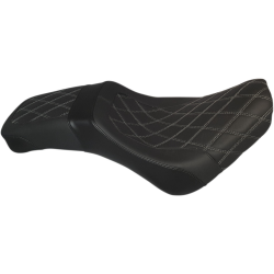 PartzBiz HD WP830-0134 - Danny Grey 21-208DIA วันธรรมดา 2-Up IST Diamond Stitch Seat 18-23 Harley Softail Milwaukee-8 0802-1125 08021125 830-0134