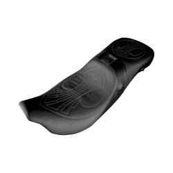 PartzBiz HD DS08010671 - Danny Grey Airhawk Weekday 2-up XL Harley Seat Drag Stitch ไม่มีตัวเลือกพนักพิง 08-21 FL | 21-411DAIR