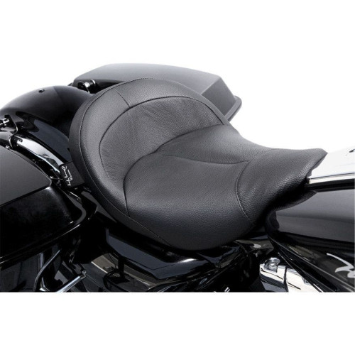 PartzBiz HD: 4418924-Danny Grey BigIST เบาะหนังสีดำ Solo Wide Saddle Seat Harley Touring 08-15 | แดนนี่ เกรย์ PartzBiz HD: 4418924-Danny Grey BigIST เบาะหนังสีดำ Solo Wide Saddle Seat Harley Touring 08-15 | แดนนี่ เกรย์