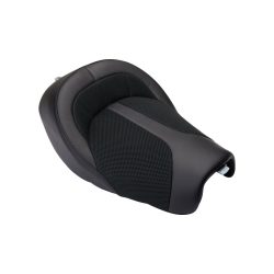 PartzBiz HD DS08040545 - Danny Grey BigIST Solo หนังสีดำ Air Seat 4 Harley 04-21 XL รุ่น | FA-DGE-0284