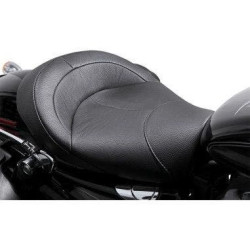 PartzBiz HD WP830-0402 - Danny Grey Bigist Solo Seat เบาะหนังเย็บเรียบ Harley Sportster 04-18
