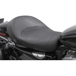 PartzBiz HD WP830-0403 - Danny Grey Bigist Solo Seat ไวนิลตะเข็บเรียบ Harley Sportster 04-18